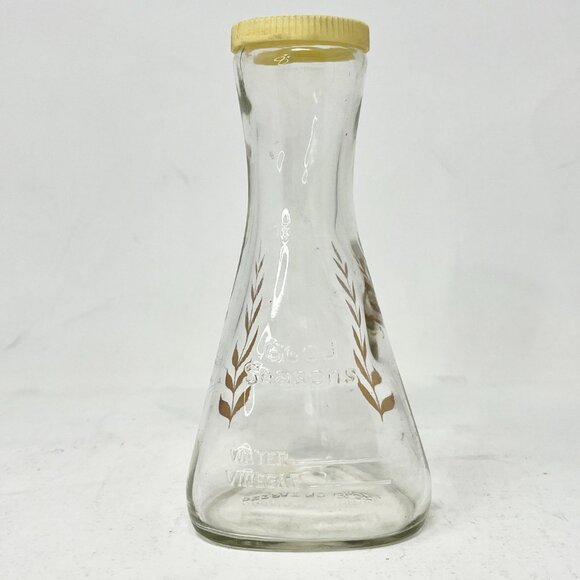 Vintage MCM Good Seasons Salad Dressing Triangular Glass Bottle Cruet - Picture 5 of 11